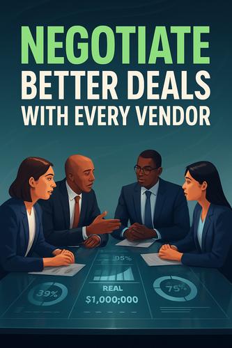 Negotiate Better Deals With Every Vendor background